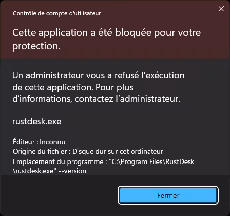 rustdek-bloque-par-windows